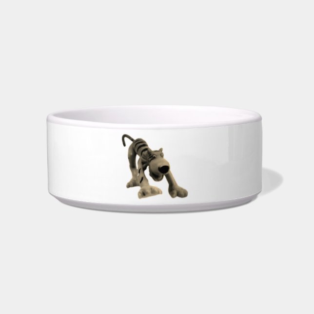 DOG FOOD BOWL CERAMIC STYLE DESIGN (Front)