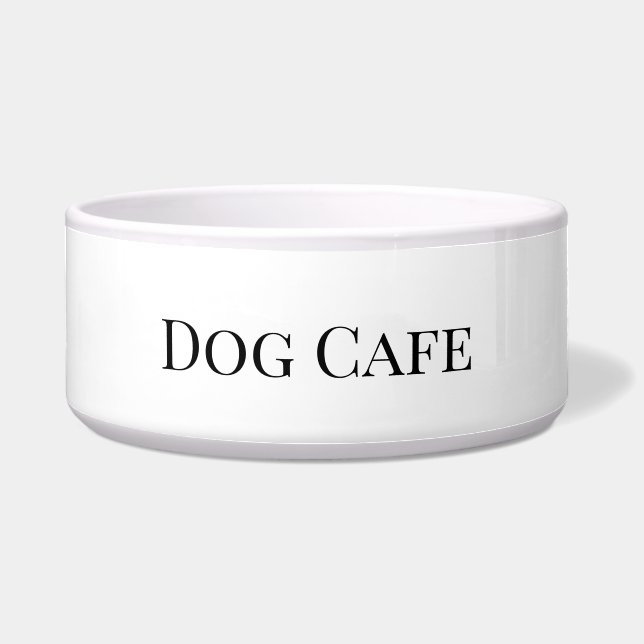 DOG FOOD BOWL CERAMIC STYLE DESIGN (Front)