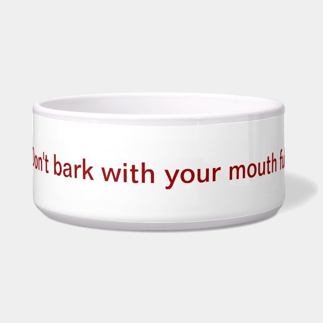 Dog food dish (Front)