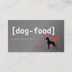 Dog Food Great DAne Business Card