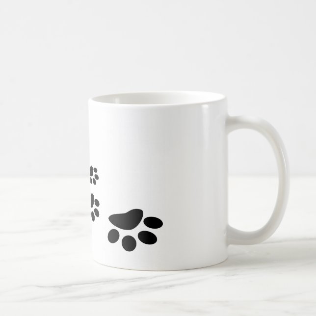 Dog footprints coffee mug (Right)