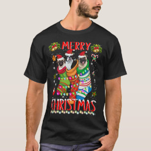 Dog French Bulldog Christmas Socks T-Shirt