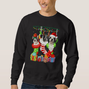 Dog French Bulldog Christmas Socks Xmas Pajama Pup Sweatshirt