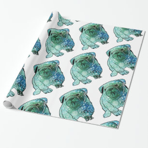 Dog French Bulldog Glossy Wrapping Paper