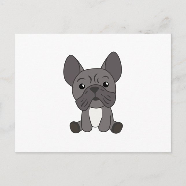 Dog French Bulldog Puppy Cute Dogs For Kids Postcard (Front)