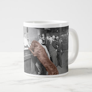 Dog Friendly Saloon Tavern Bar 1900 Photograph Large Coffee Mug