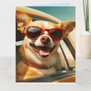 DOG FUNNY BIRTHDAY GREETING CARD 