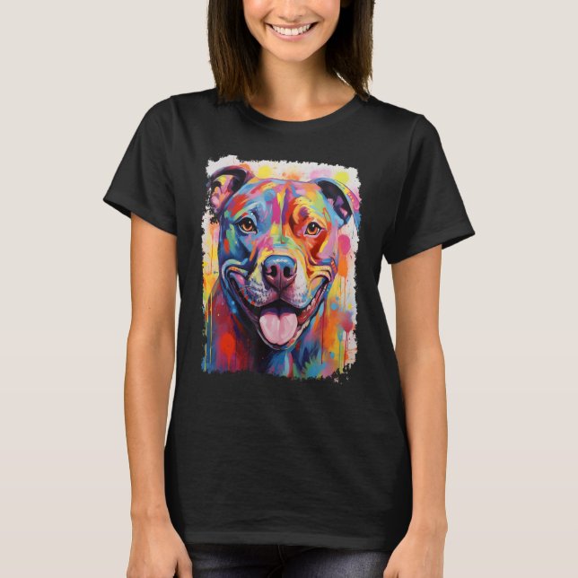 Dog Funny Pitbull T-Shirt (Front)