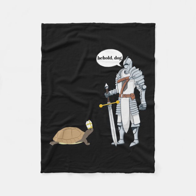 Dog Funny Turtle Wearing A Priest Hat Hilarious Ga Fleece Blanket (Front)