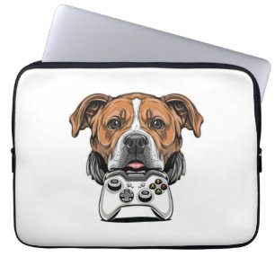 Dog Gamer - Video Game   Laptop Sleeve