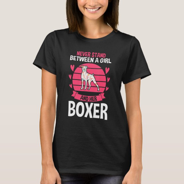Dog German Boxer T-Shirt (Front)