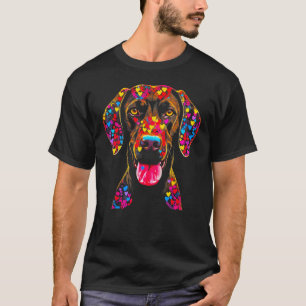 Dog German Shorthaired Pointer Love Peace T-Shirt