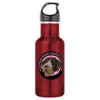 Dog german wirehaired pointer 532 ml water bottle