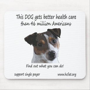 Dog gets better health care mouse mat