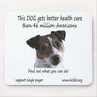 Dog gets better health care mouse mat