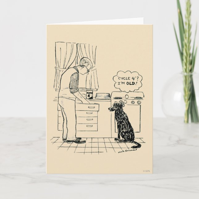 Dog Getting Older Card (Front)