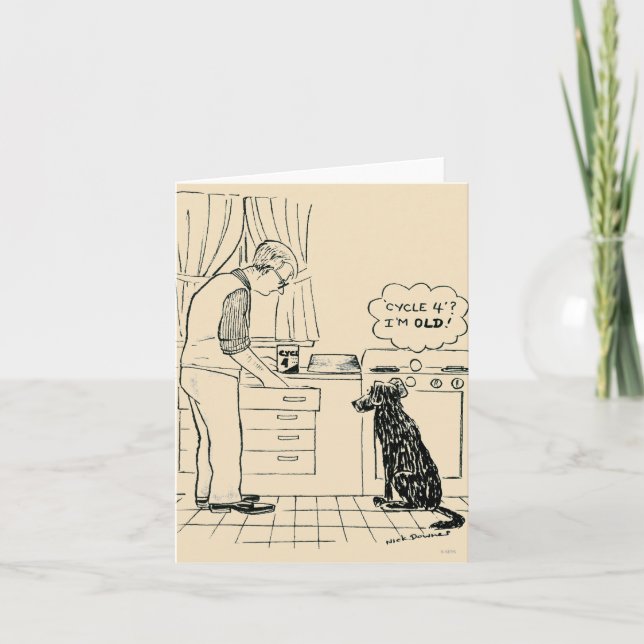Dog Getting Older Card (Front)