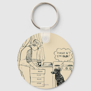 Dog Getting Older Key Ring