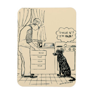 Dog Getting Older Magnet