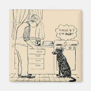 Dog Getting Older Magnet