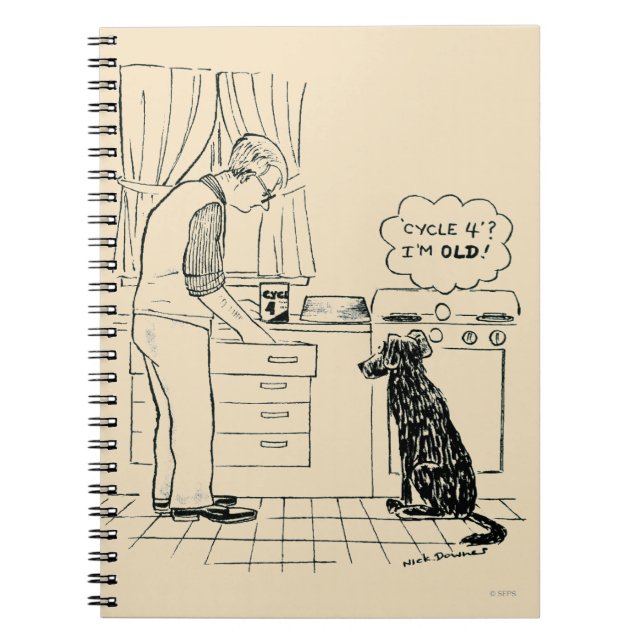 Dog Getting Older Notebook (Front)