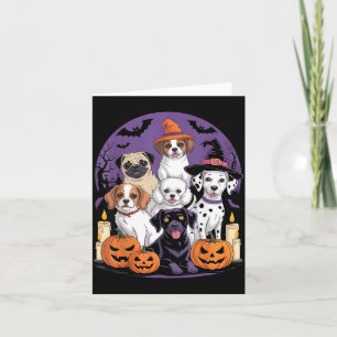 Dog Ghost Cute Dog Dressed As Ghost Funny Card