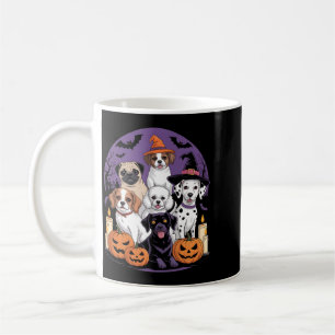 Dog Ghost Cute Dog Dressed As Ghost Funny Coffee Mug