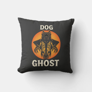 Dog Ghost Halloween Horror Vector Cushion