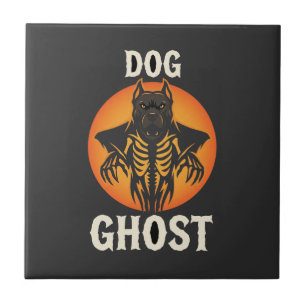 Dog Ghost Halloween Horror Vector Tile