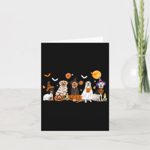 Dog Ghost Witch Mummy Halloween Costume Men Women Card