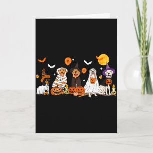 Dog Ghost Witch Mummy Halloween Costume Men Women Card