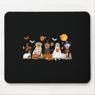 Dog Ghost Witch Mummy Halloween Costume Men Women Mouse Mat