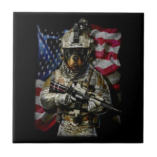 Dog Gift Baby rottweiler Tile