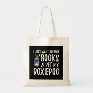 Dog Gift Book & Pet My Doxiepoo Tote Bag