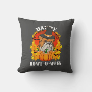 Dog Gift Bulldog Halloween Gift For Dog Lovers Cushion
