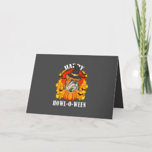 Dog Gift Bulldog Halloween Gift For Dog Lovers Holiday Card