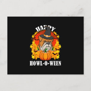 Dog Gift   Bulldog Halloween Gift For Dog Lovers Holiday Postcard