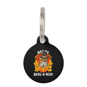 Dog Gift Bulldog Halloween Gift For Dog Lovers Pet Tag