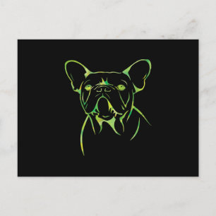 Dog Gift Cute Coldly French Bulldog Gift Holiday Postcard
