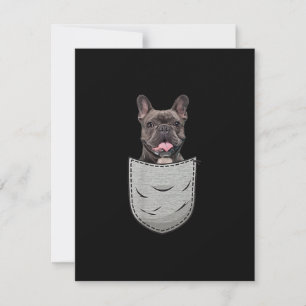 Dog Gift   Cute French Bulldog Dog Lovers Thank You Card