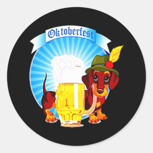 Dog Gift Dachshund Cool Classic Round Sticker