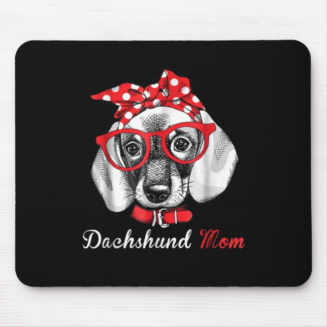 Dog Gift | Dachshund Mom Lovely Mouse Mat (Front)