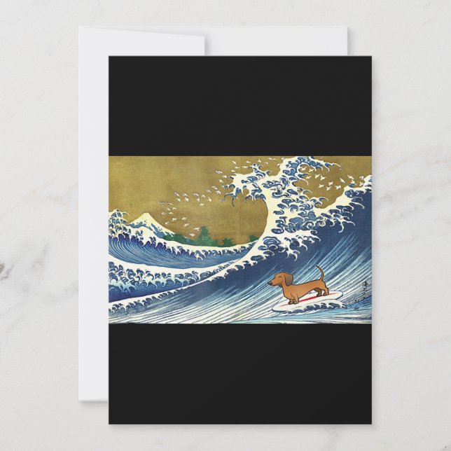 Dog Gift | Dachshund - Wiener Dog Gift Dog Lover Holiday Card (Front)