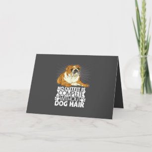Dog Gift English Bulldog Women Men Kids Holiday Card