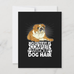 Dog Gift English Bulldog Women Men Kids Thank You Card