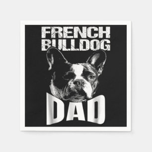 Dog Gift French Bulldog Dad Napkin