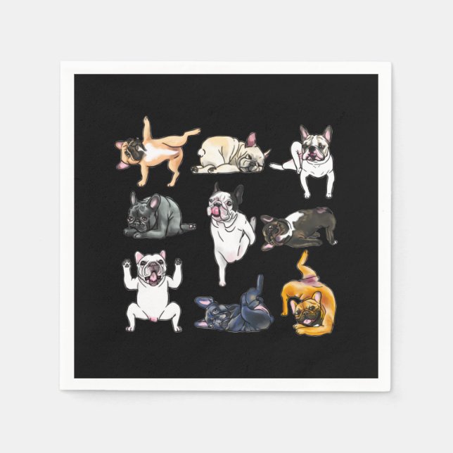 Dog Gift | French Bulldog Funny Napkin (Front)