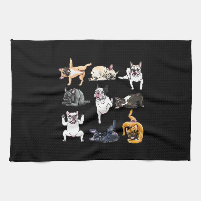Dog Gift | French Bulldog Funny Tea Towel (Horizontal)