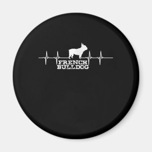 Dog Gift French Bulldog Heart Magnet
