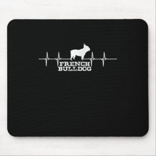Dog Gift French Bulldog Heart Mouse Mat